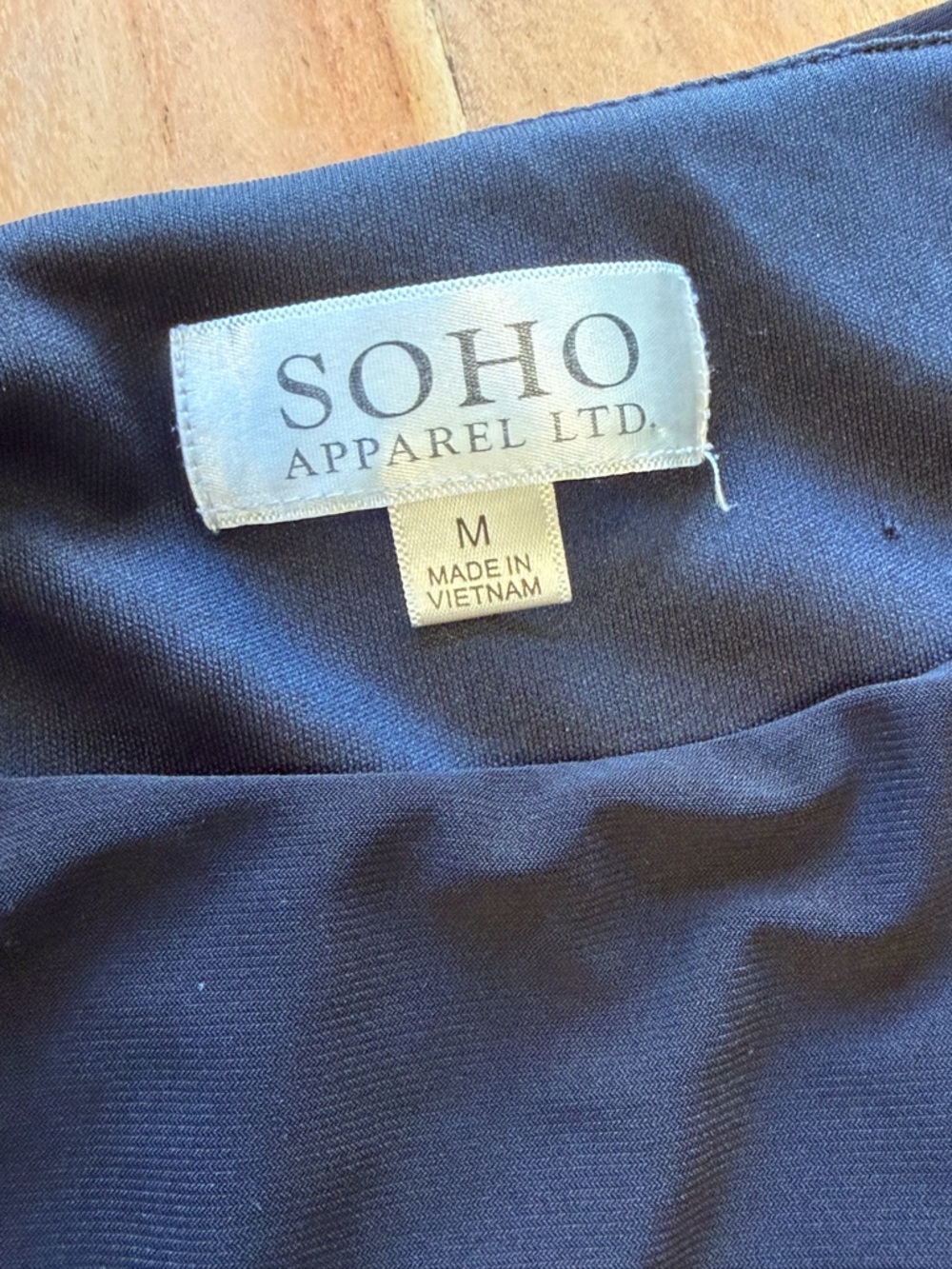 SOHO Apparel Classic Black Drawstring Waist Dress Pockets (GUC) - Picture 3 of 13